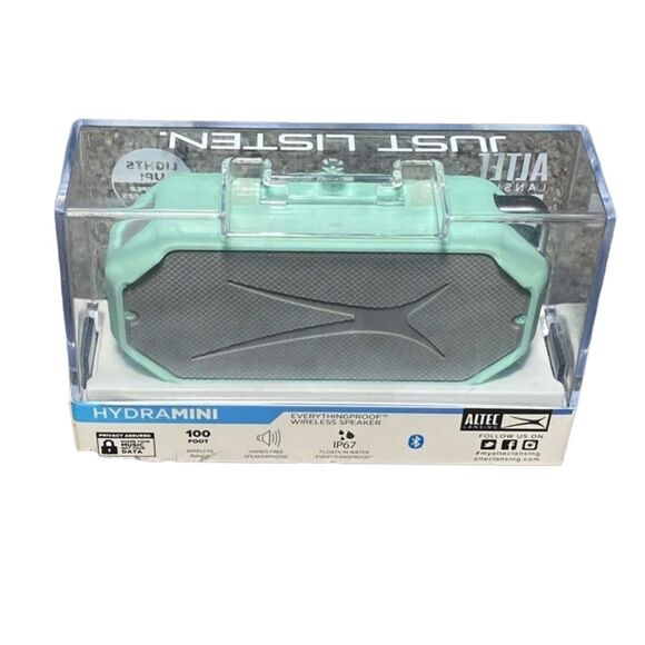 Altec Lansing HydraMini Bluetooth Speaker Mint IP67 Waterproof Shockproof NEW - Picture 2 of 5